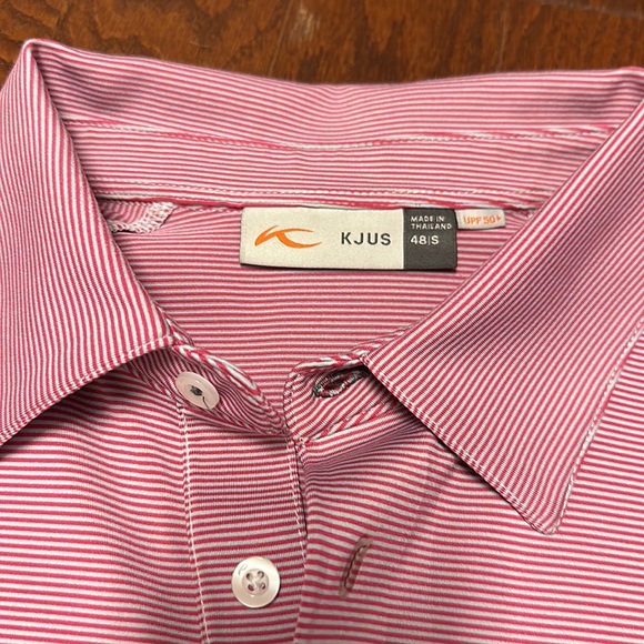 Kjus Red Golf Polo - Picture 3 of 4